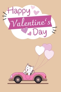 Happy Valentine's Day: Wide ruled Journal Notebook, 8.5 x 11 inches, for Women writing, journaling or notes.