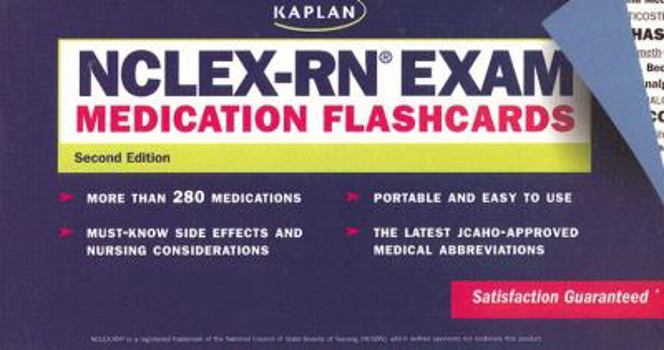 Paperback NCLEX-RN Exam Medication Flashcards Book
