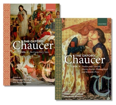 Hardcover The Oxford Chaucer: Volumes 1 and 2 Book