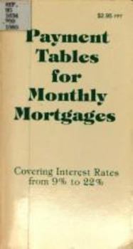 Paperback Payment Tables for Monthly Mortages Book