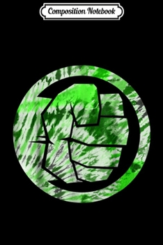 Composition Notebook: Marvel The Hulk Tie Dye Fist Symbol Graphic  Journal/Notebook Blank Lined Ruled 6x9 100 Pages