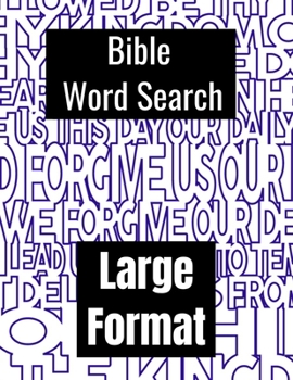 Paperback Bible Word Search Large Format: +150 Puzzles - Religious Gift Book