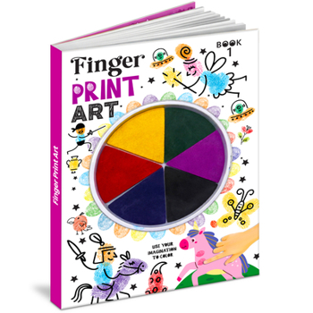 Paperback Finger print art coloring book-1 Book