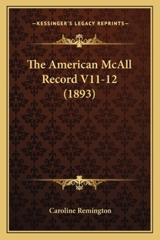 Paperback The American McAll Record V11-12 (1893) Book