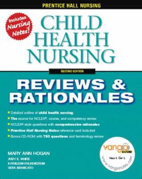 Paperback Child Health Nursing: Reviews & Rationales [With CDROM] Book