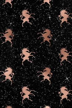 Paperback Rose Gold and Black Glam Composition Notebook - Small Ruled Notebook - 6x9 Lined Notebook (Softcover Journal / Notebook / Diary) Book