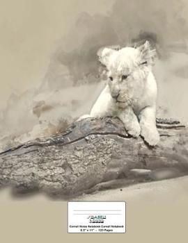 Cornell Notes Notebook: 8.5x11 120 page, Cornell Notebook: White Tiger Cub Cover