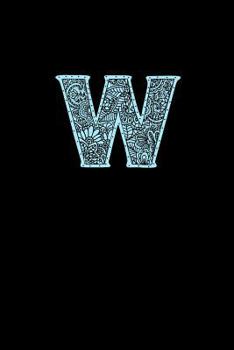 W: Decorative Monogram Notebook