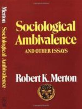 Paperback Sociological Ambivalence and Other Essays Book
