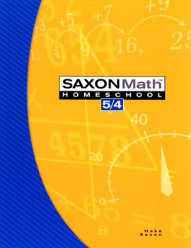 Paperback Saxon Math Homeschool 5/4 Book