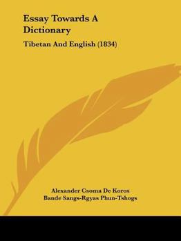 Essay Towards A Dictionary: Tibetan And English