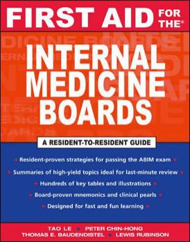 Paperback First Aid for the Internal Medicine Boards Book