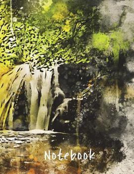 Paperback Notebook: Waterfall 8.5x11 Book