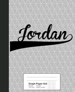Paperback Graph Paper 5x5: JORDAN Notebook Book