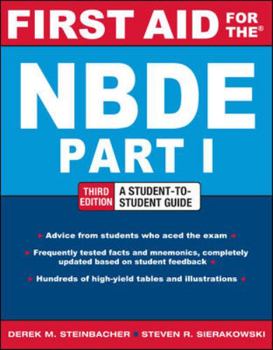 Paperback First Aid for the Nbde Part 1, Third Edition Book