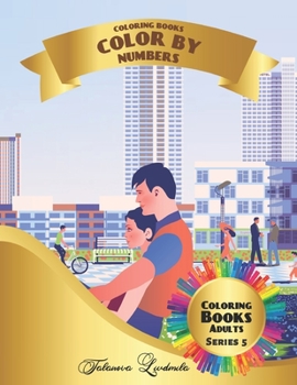 Color by Numbers for Adults: Coloring with numbers worksheets. Color by numbers for adults with colored pencils. Advanced color by numbers