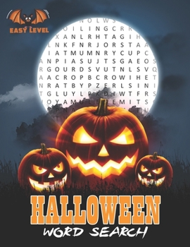 Paperback Halloween Word Search Easy Level: Word Search for Adults and Kids a Fun Holiday Activity Book for Everyone [Large Print] Book