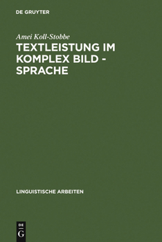 Hardcover Textleistung im Komplex Bild - Sprache [German] Book