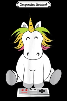 Paperback Composition Notebook: Gamer Unicorn Controller Boys Video Game Funny Journal/Notebook Blank Lined Ruled 6x9 100 Pages Book