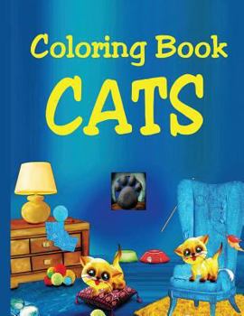 Paperback Coloring Book - Cats Book