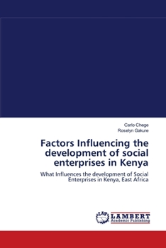 Paperback Factors Influencing the development of social enterprises in Kenya Book