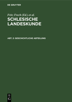 Hardcover Geschichtliche Abteilung [German] Book