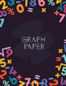 Paperback Graph Paper Composition Notebook: Grid pages, 120 sheets, large size 8.5x11 inch quad ruled book