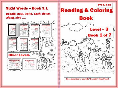 Reading & Coloring Book - Level 3 - Book 1 Of 7