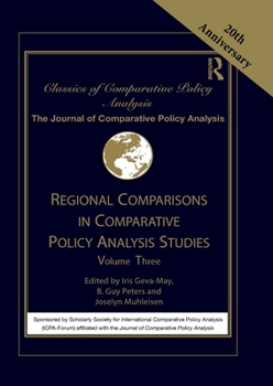 Paperback Regional Comparisons in Comparative Policy Analysis Studies: Volume Three Book