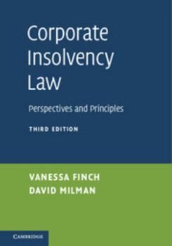 Paperback Corporate Insolvency Law: Perspectives and Principles Book