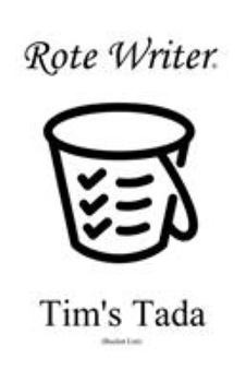 Paperback Tim's Tada: Bucket List Book