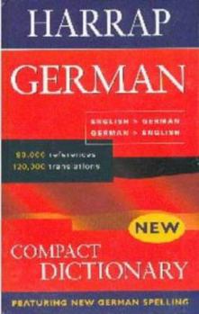 Hardcover Harrap German Compact Dictionary Book