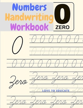 Paperback Cursive Handwriting Workbook For Kids Beginners - An Educational Beginner's Practice Book For Tracing And Writing Easy Cursive Numbers Book