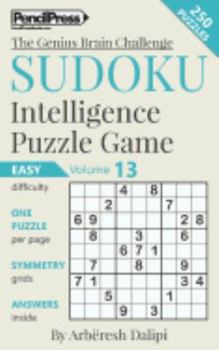 Paperback Sudoku Puzzle Books Volume 13. Easy. Sudoku Intelligence Puzzle Game Book