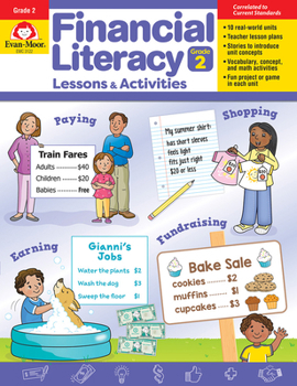 Paperback Financial Literacy Lessons and Activities, Grade 2 Teacher Resource Book