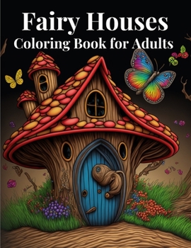 Paperback Fairy Houses Coloring Book for Adults: 50 Beautiful Fairy House Coloring Pages for Adults Book