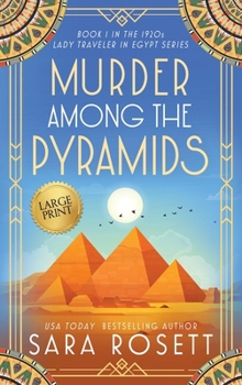 Hardcover Murder Among the Pyramids [Large Print] Book