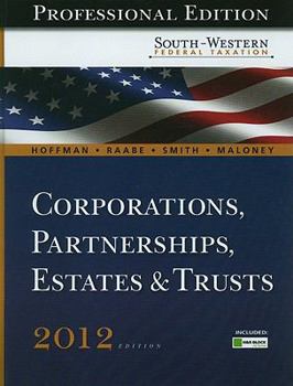 Hardcover Corporations, Partnerships, Estates & Trusts: Professional [With CDROM] Book