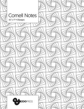 Cornell Notes: Geometric Vortex - Best Note Taking System for Students, Writers, Conferences. Cornell Notes Notebook. Large 8.5" x 11", 120 Pages. College Note Taking Paper, School Supplies.