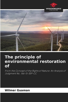 Paperback The principle of environmental restoration of Book