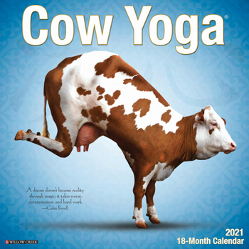 Calendar Cow Yoga 2021 Wall Calendar Book