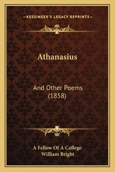 Paperback Athanasius: And Other Poems (1858) Book