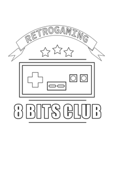 Paperback Notebook: Retro Gaming 8Bit Console Vintage Classik Gift 120 Pages, 6X9 Inches, Dot Grid Book