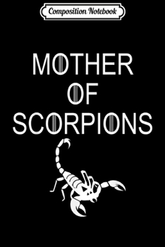 Paperback Composition Notebook: Cute Unique Black Mother of Scorpions E010502 Journal/Notebook Blank Lined Ruled 6x9 100 Pages Book