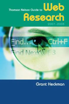 Paperback Thomson Nelson Guide To Web Research 2007/2008 Book