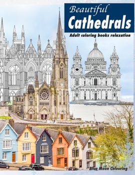 Paperback Beautiful Cathedrals ADULT COLORING books relaxation: Adult coloring books churches Book