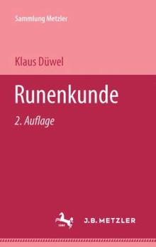 Perfect Paperback Runenkunde Sammlung Metzler; M 72 : Abt. C, Sprachwiss. [German] Book