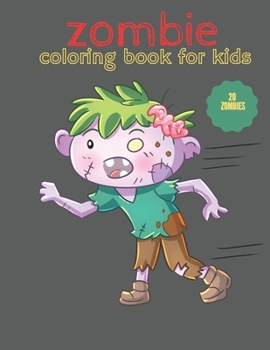 Paperback zombie coloring book for kids: horror Coloring Pages For kids Book