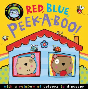 Hardcover Red, Blue, Peek-a-Boo Book