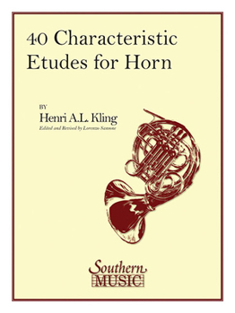 Paperback 40 Characteristic Etudes for French Horn Book